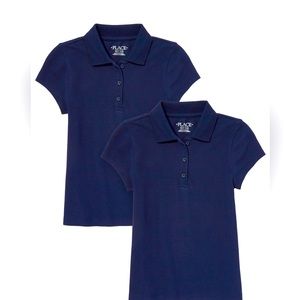 Girls Uniform Pique Polo Double Pack (2) Shirts